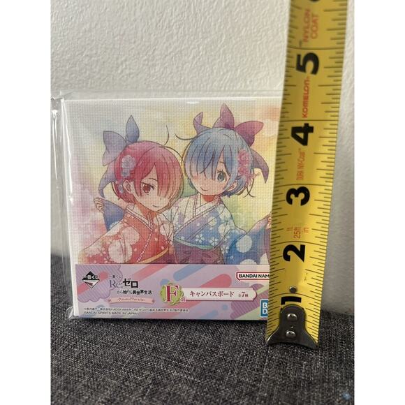 Anime Re:Zero Re Zero Starting Life in Another World Rem and Ram Canvas Board - Picture 3 of 3